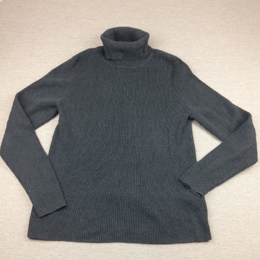 Lauren Ralph Lauren, Women's Gray Turtleneck Sweater, Size Large